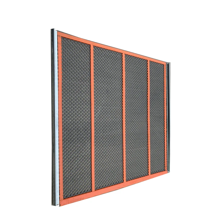 
High tensile strength with ductility Mine Industry Poly Self-Cleaning Screens with Crimped Wire Anti-clogging Wire Mesh 