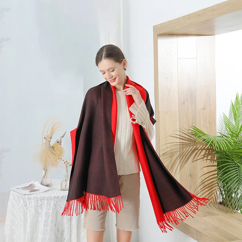 200x70cm Fashionable women 38%wool + 62%Pashmina winter scarf Excellent for ladies