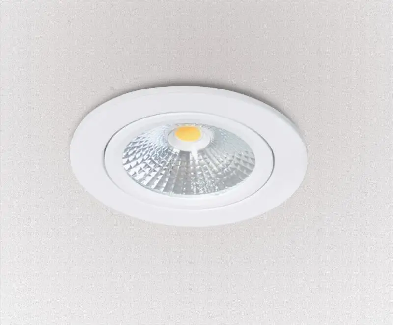5W Aluminum Super Thin 2000-3000K Dim To Warm Waterproof IP54 Led COB Downlight Spotlight For Bathroom Moisture Space
