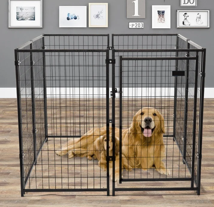 Large and Small Dog Cage Medium Metal Fence Dog Isolation Fence Wire Mesh Pet Fence