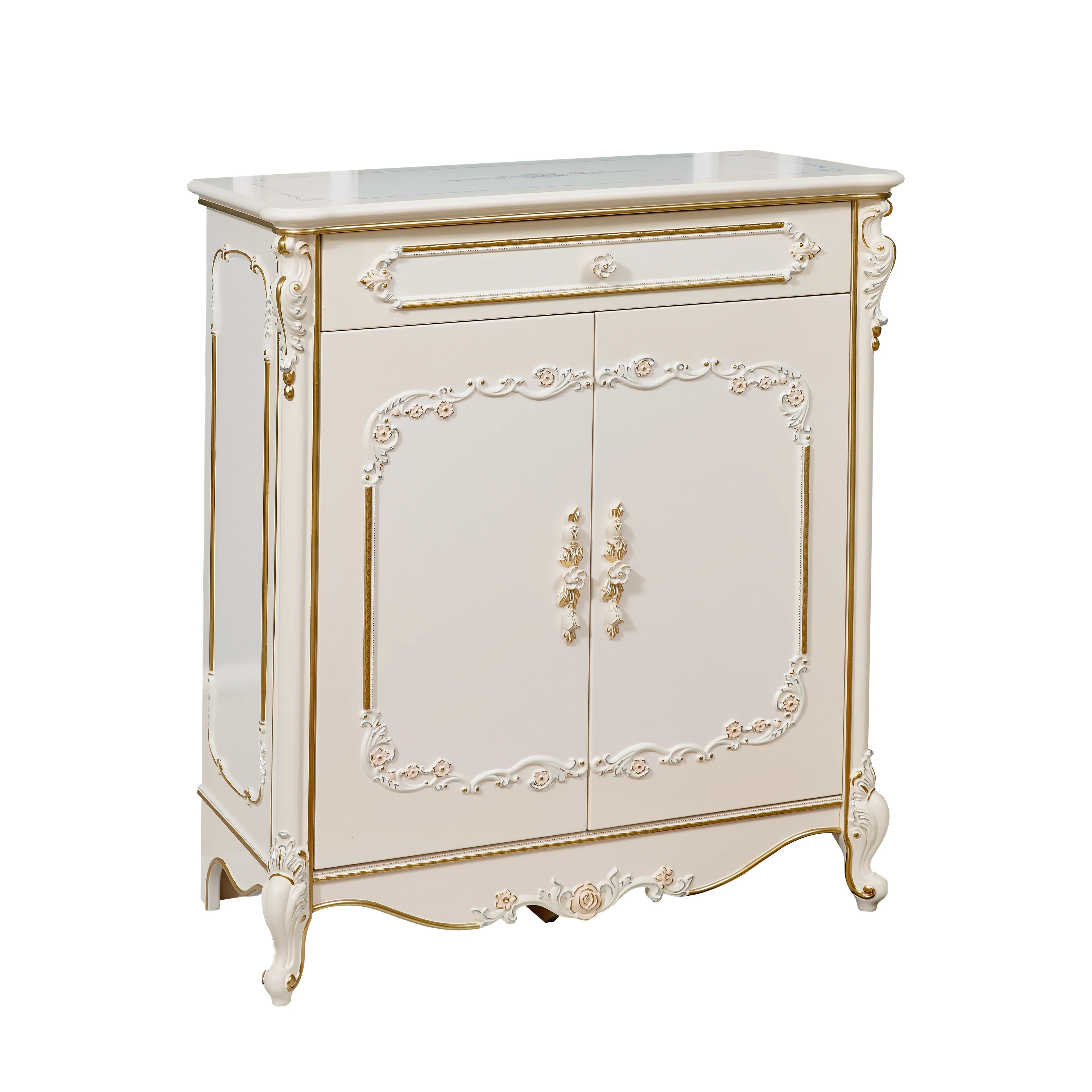  Antique Shoe Rack Cabinet Furniture Hot Selling European in China Wooden Living Room Home