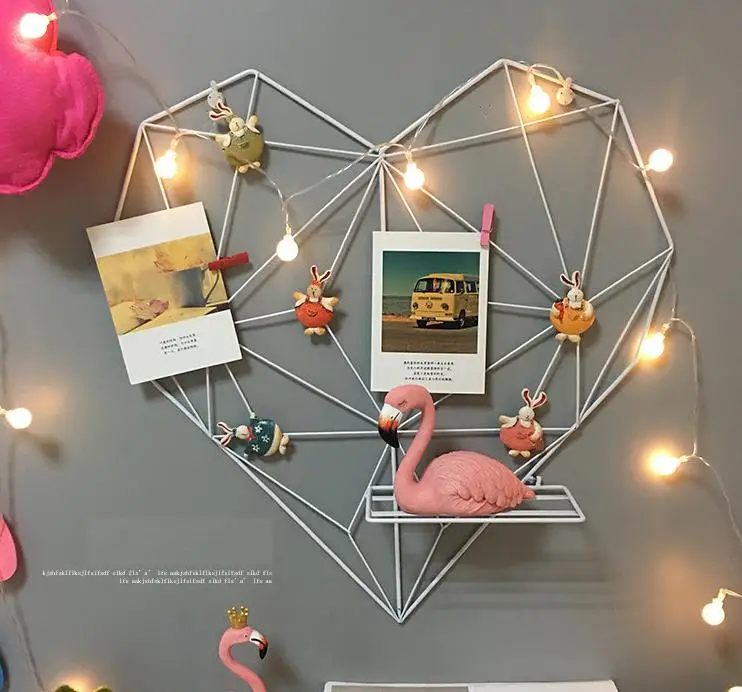 
Grid Wire Board for Memo Picture Panel Wall Decoration for Room Office Mat Photo Hanging Art Display Frames Storage Organizer 