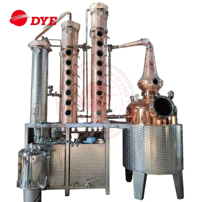 DYE copper reflux column still moonshine still alcohol machine distillery equipment whisky farm planting distiller machine