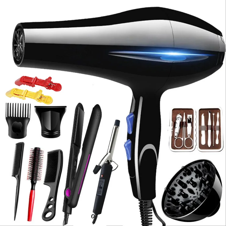Big Flat Iron Strong Hand Dryer Hair New Styling Tools For Travel&Home Hair Blow Dryer Curling Iron