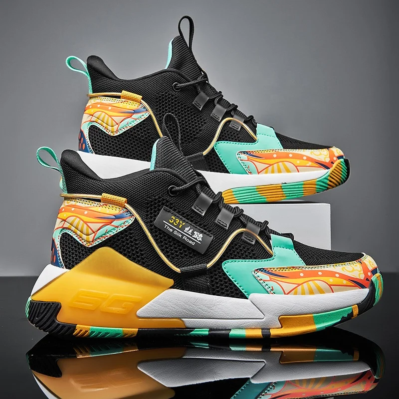 Новинка 2022, высококачественные брендовые уличные баскетбольные кроссовки, повседневная обувь, мужская легкая Повседневная модная обувь