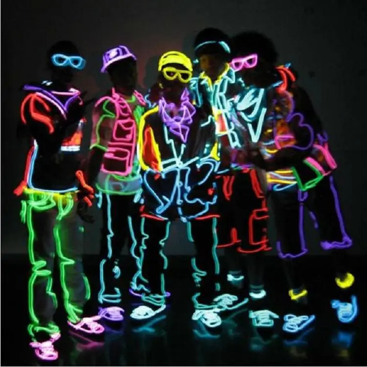 light up waterproof EL strip EL tape electroluminescent sheet led neon strip display for car decal stair strip indoor or outdoor