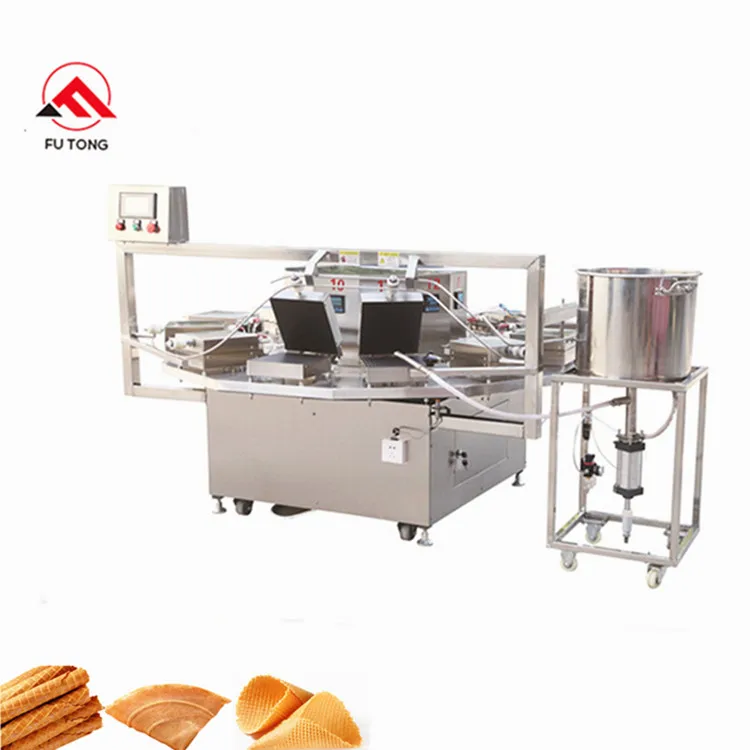 Commercial 8 10 12 heads wafer baker wafer roll machine / wafer stick machine / snack egg roll maker machine