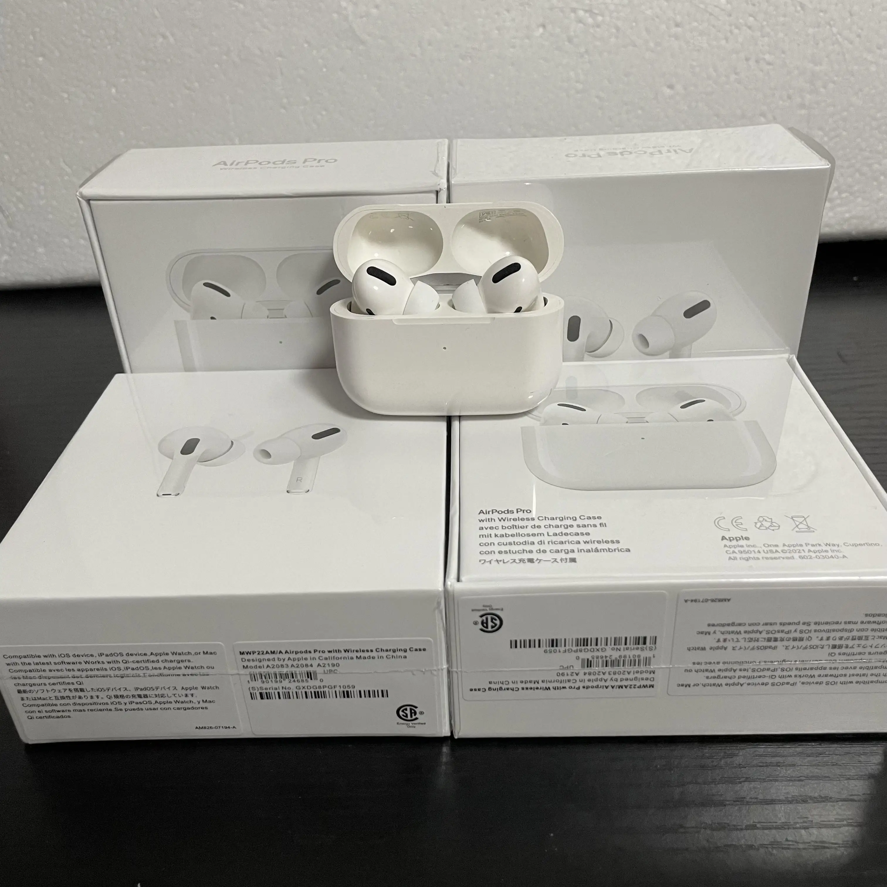 Fast shipping US original With Appled Logo Strong Bass 1:1 Appled Airpodes Pro Gen 2 Air 3 2 Pods Wireless Earphone Air Pro 3