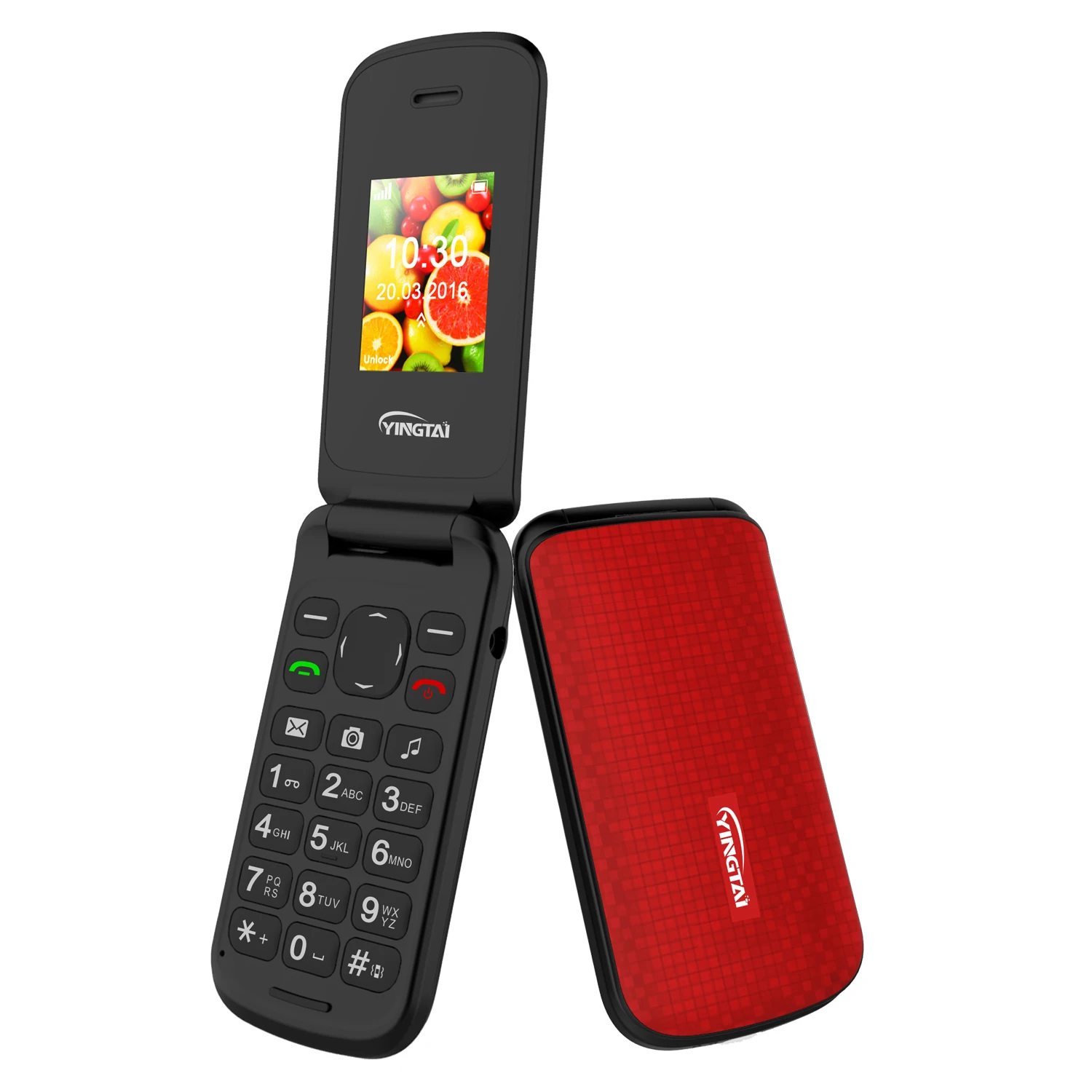 GSM четырехдиапазонный 1 77 дюймовый откидной GSM-телефон с резиновой кнопкой