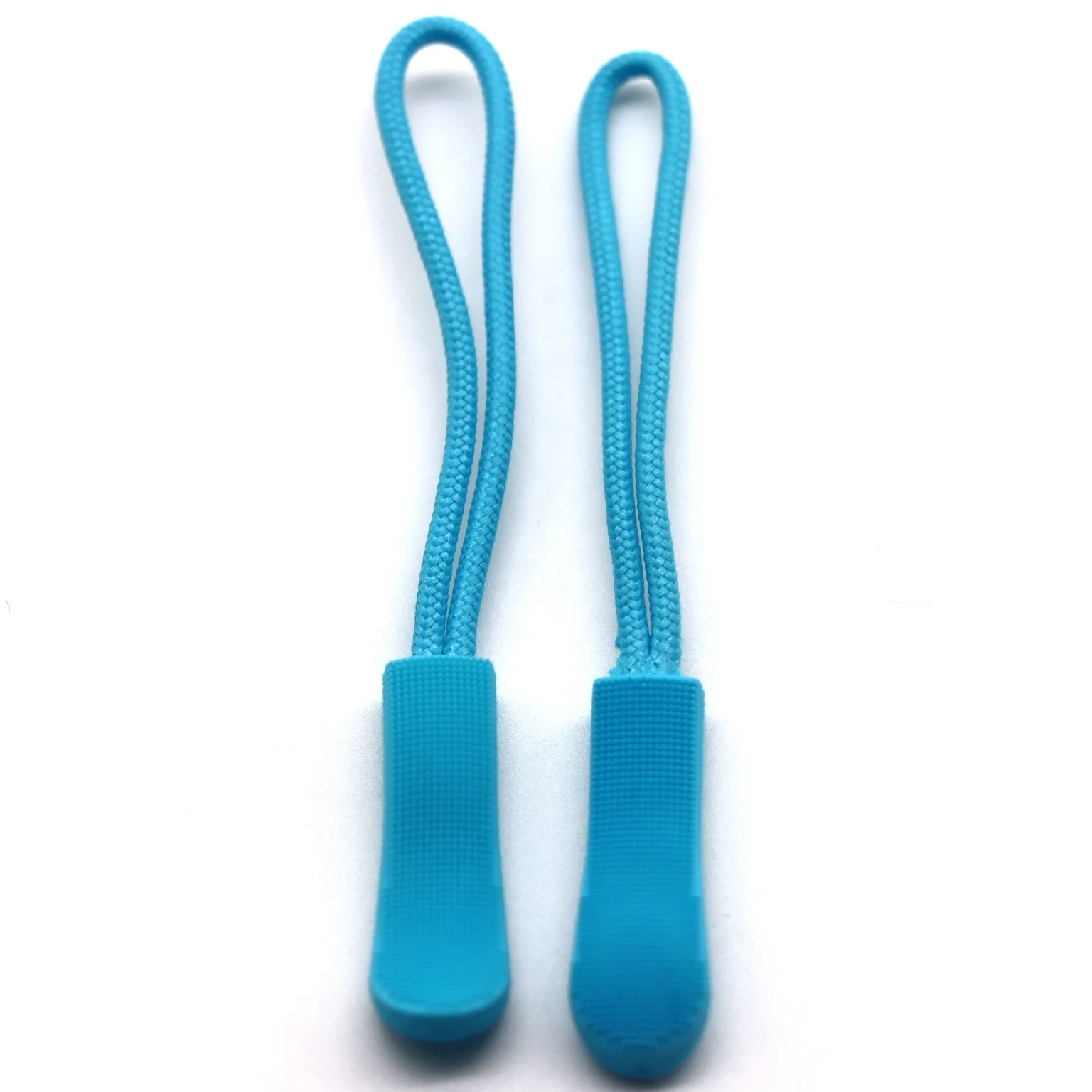 Decorative Fancy PVC Zipper Puller Slider Rope TPU Plastic Zipper Puller With Rope