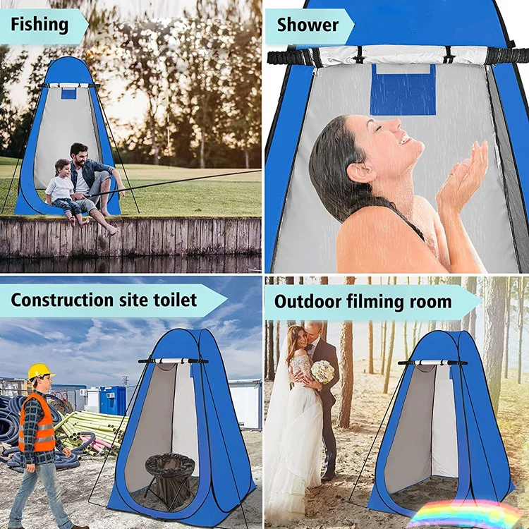 Wholesale Outdoor Pop Up Shower Tent Camping Toilet Portable Dressing Room Rain Shelter 1.9M