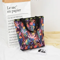 Large Capacity Polyester Storage Tote Handbag with Zipper Promotional Reusable Luxury Shopping Bag