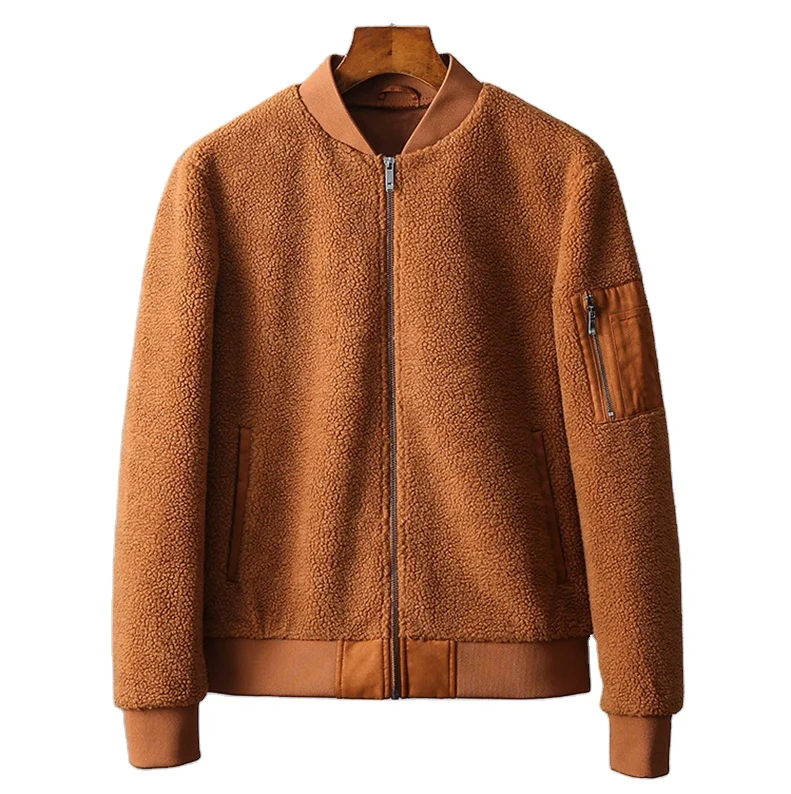 Polar Fleece Jacket Thermal Jacket Zipper Closure Faux Shearling Super Soft Coat