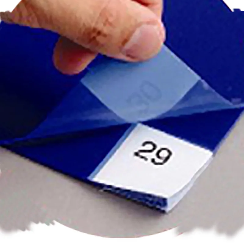 
26 x 45inch 3.5C electronic workshop dust-free flooring cleaning ldpe antimicrobial blue sticky dust mat 