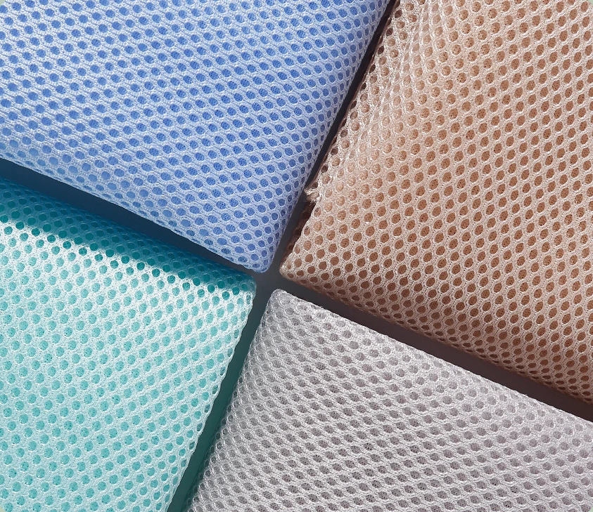 Brown 3D Spacer Air Layer Sandwich Mesh Fabric