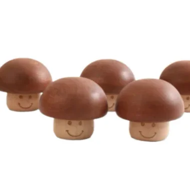 2024 hot sell  music box Rotating mini mushroom music box music box wood Custom gift Custom Style Pattern Wooden Mus