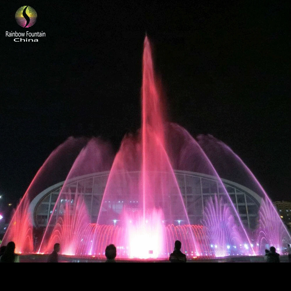 Customized Outdoor Landscape Water Feature High Spray Music Dancing Pool Fountains