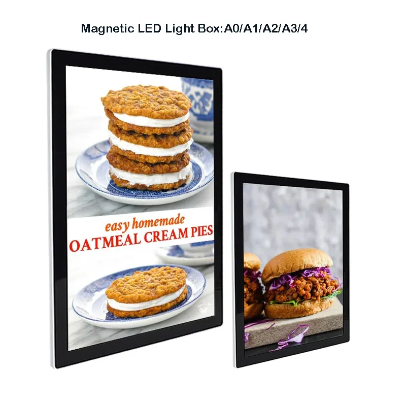 Aluminum Frame Slim Led Light box  display sign Ultra Thin Light box Snap Frame Movie Poster Light Box