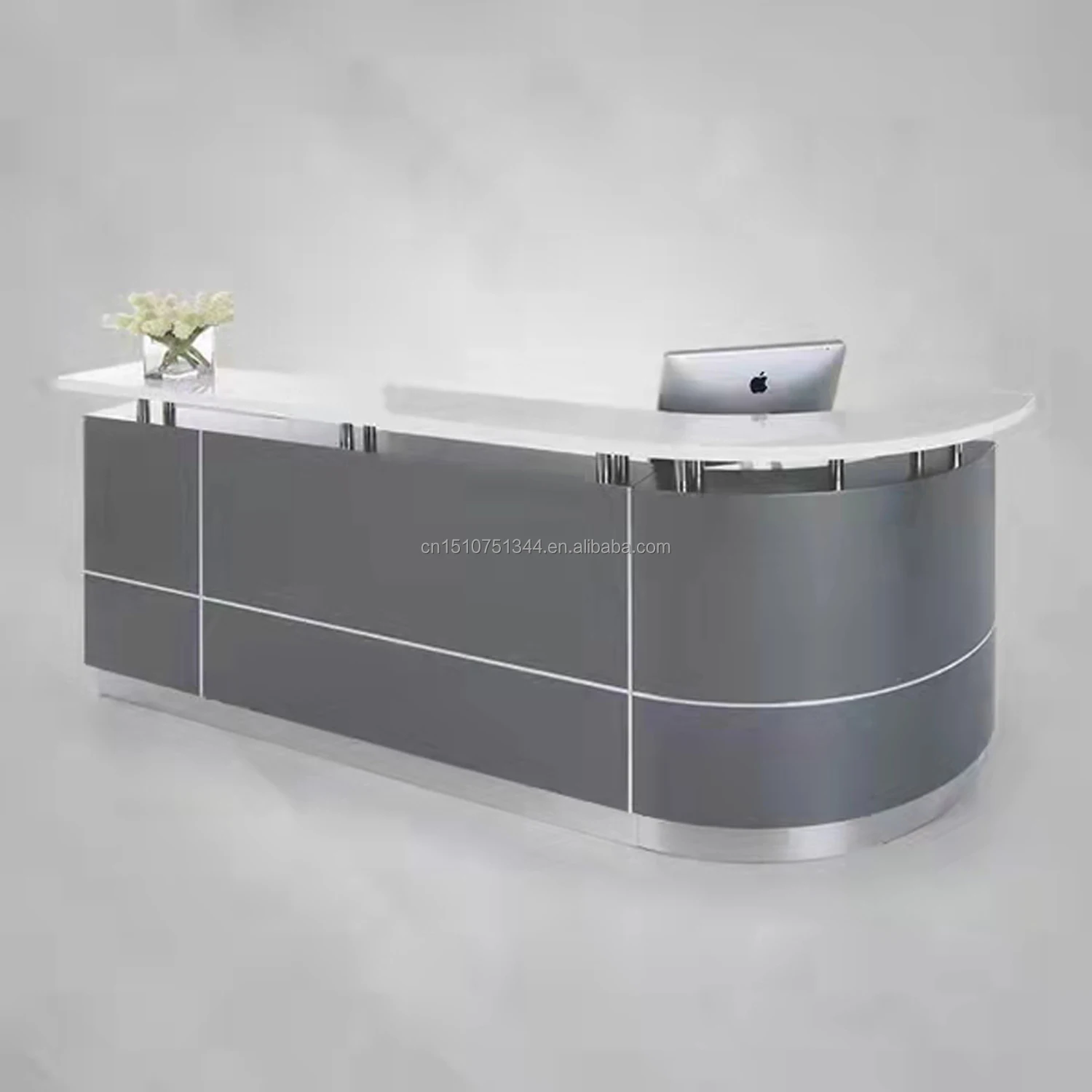 Front Desk Modern Luxury Design Office Furniture salon bar training center office building hall center Counter Reception desk