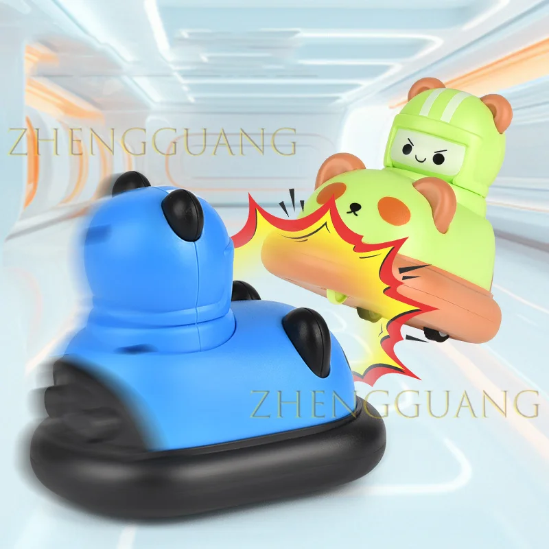Zhengguang Kids Toys Gifts Diecast Toys Press And Go Bumper Cars Lovely Cartoon Inertial Car Toys For Children
