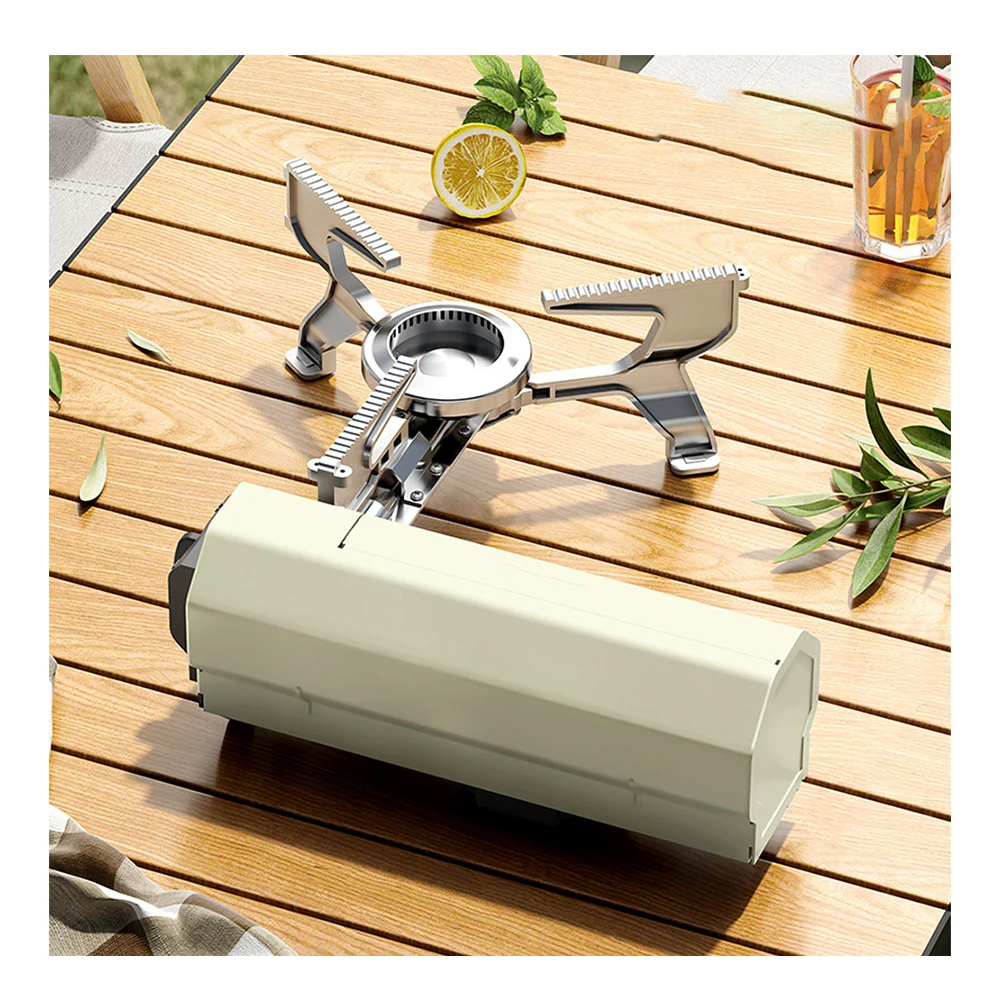Card stove outdoor camping folding  portable cassette stove gas stove