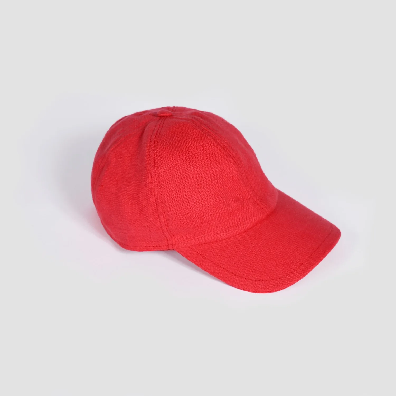 Premium Product One-Size Coral Linen Cap - Exclusively Woven & Unlined - Everyday Italian Stylish Craft
