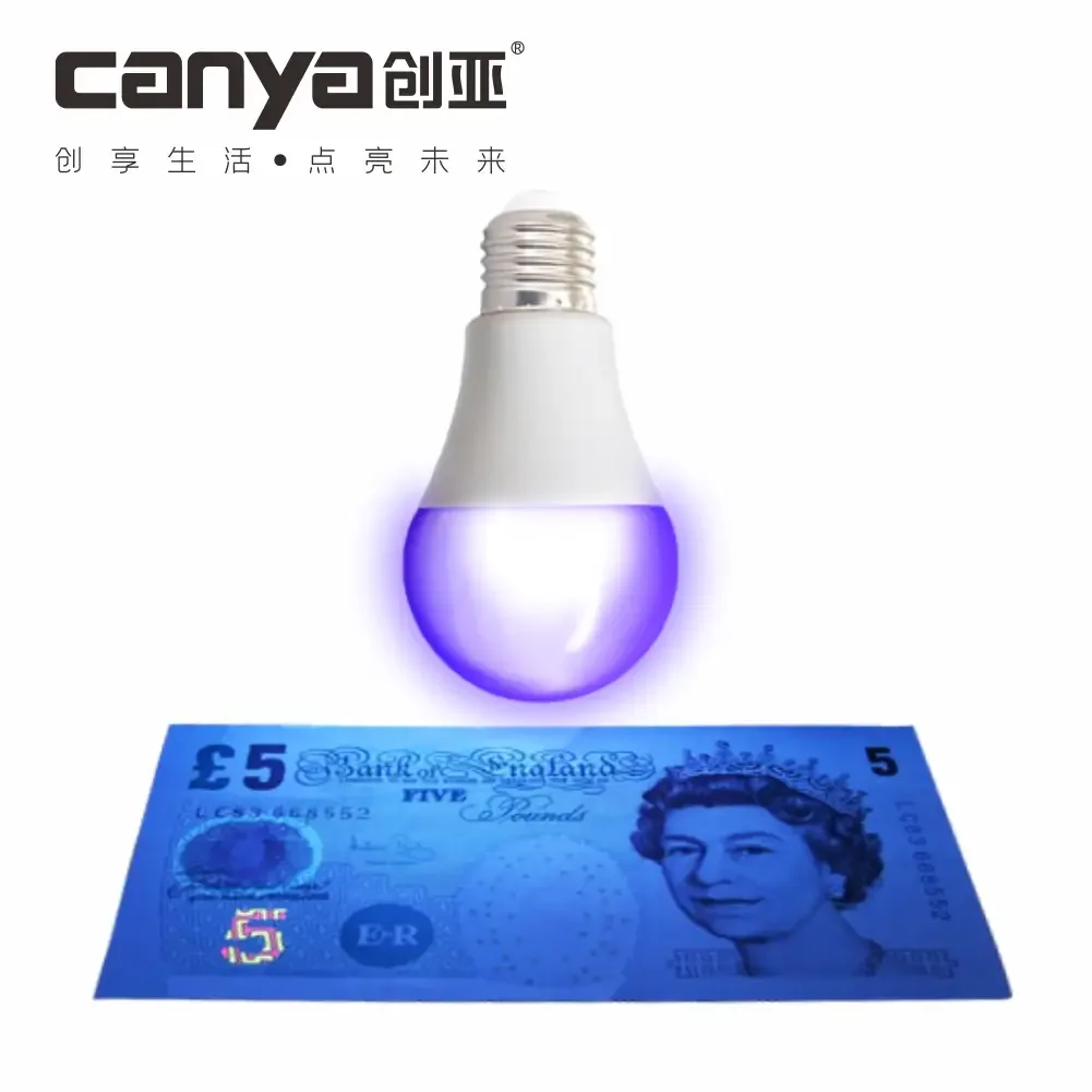night fair e27 b22 9w 12w 15w 18w counterfeit money detector de billetes uv counterfeit money realistic bulb