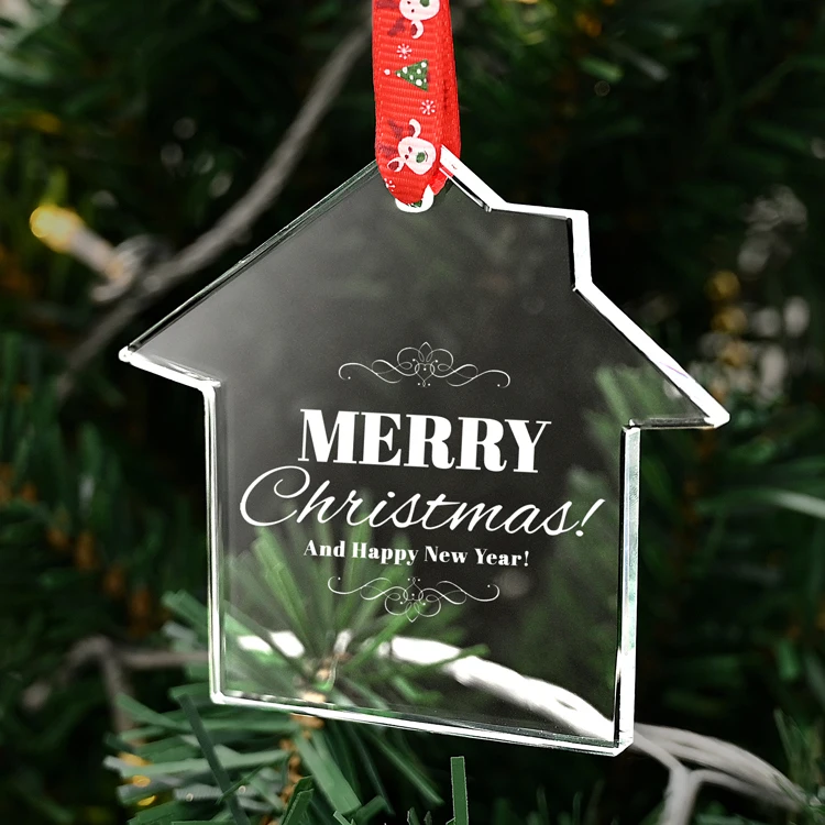 Personalized Wedding Anniversary Crystal Christmas Ornament