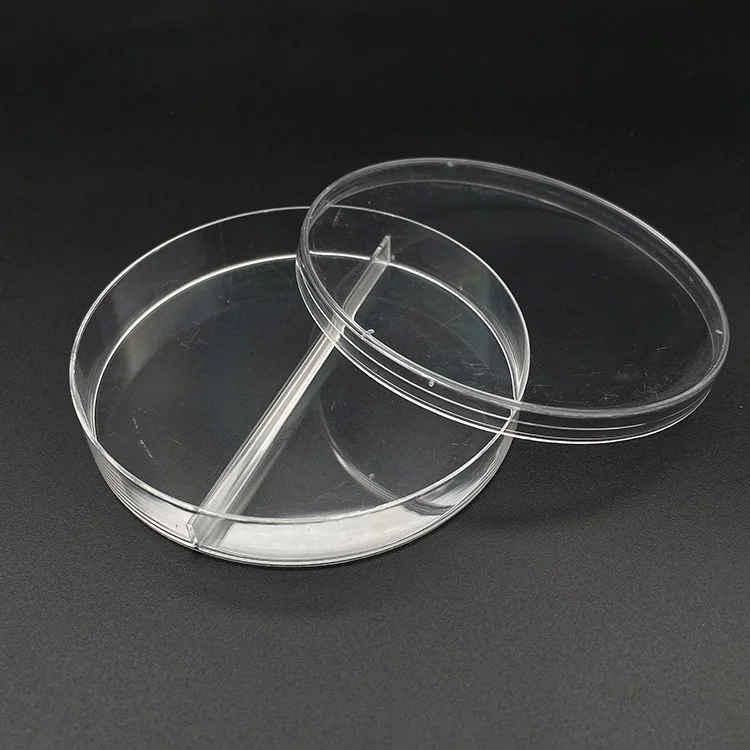 Different Size Petri Dish 90*15mm With 2 Well