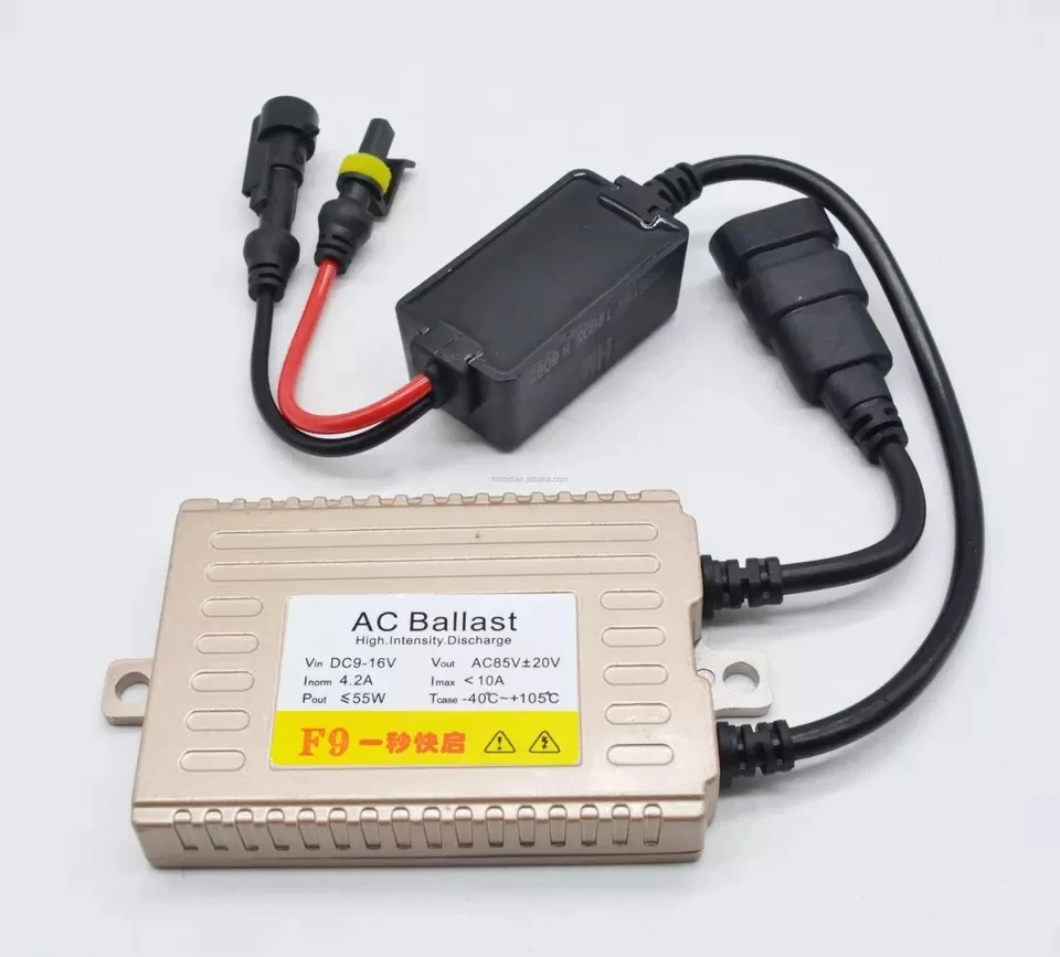 Hotsale AC HID Xenon Ballast Hid Car Headlight  Ballast kid  F9 35W 55W Rose Golden Colour Fast Start Ballast  12V Slim Body