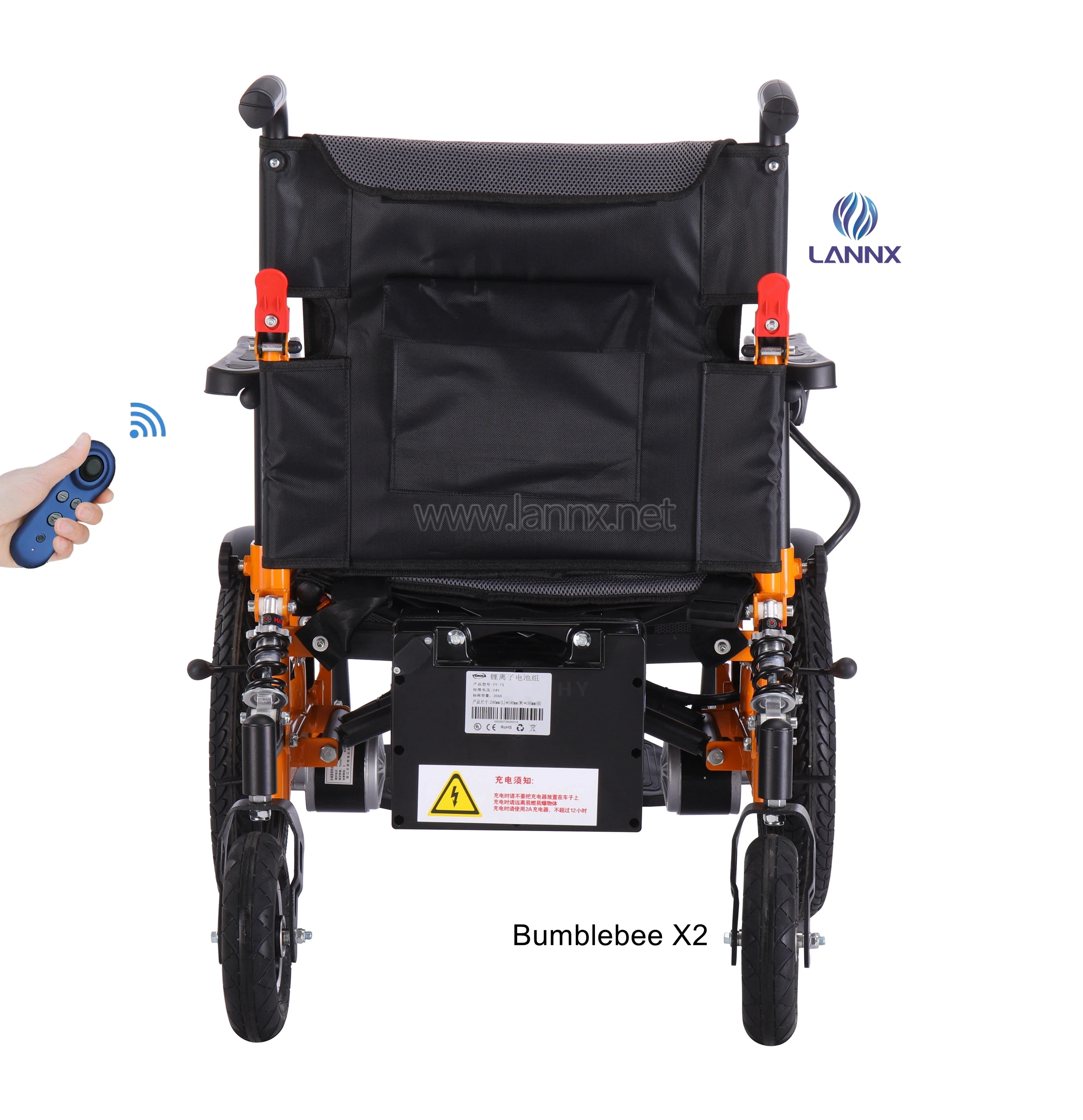 LANNX Bumblebee X2 Foldable Electric Wheelchair for Disable NEW home use Lightweight Aluminum Alloy Portable Wheelchair