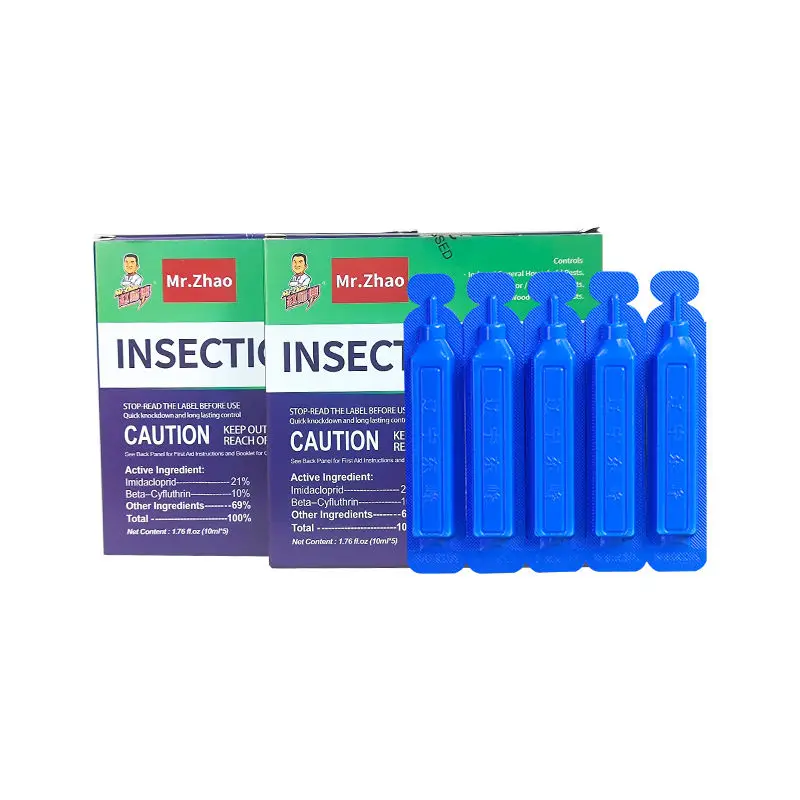 Mr.Zhao 10ml*5 Direct Suspension Concentrate Imidacloprid 21% And Beta Cyfluthrin 10% Family Use Effective Insect Control