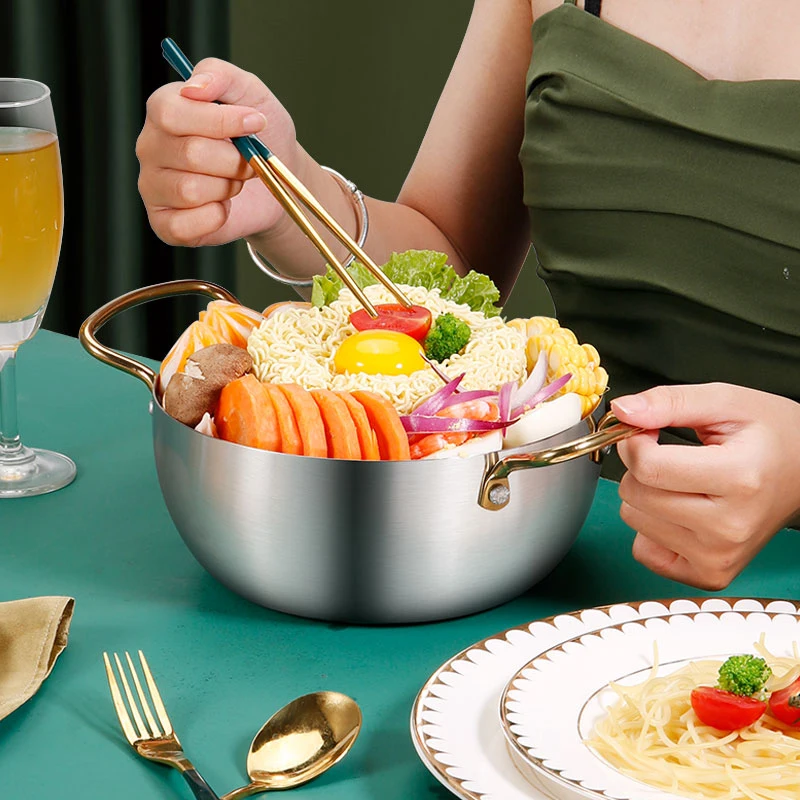 
Cooking Pot Profesional Instant Noodle Pot 2021 Unique Stainless Steel Soup & Stock Pots All-season Not Support Multi Purpose 