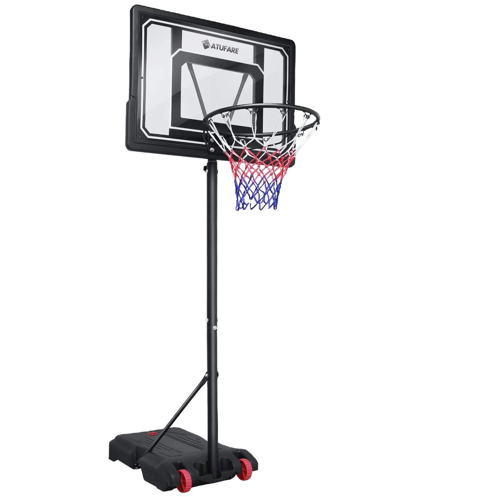 Wholesale custom 5.5-7ft Portable Adjustable Height PVC backboard HDPE base Basketball Hoop Stand