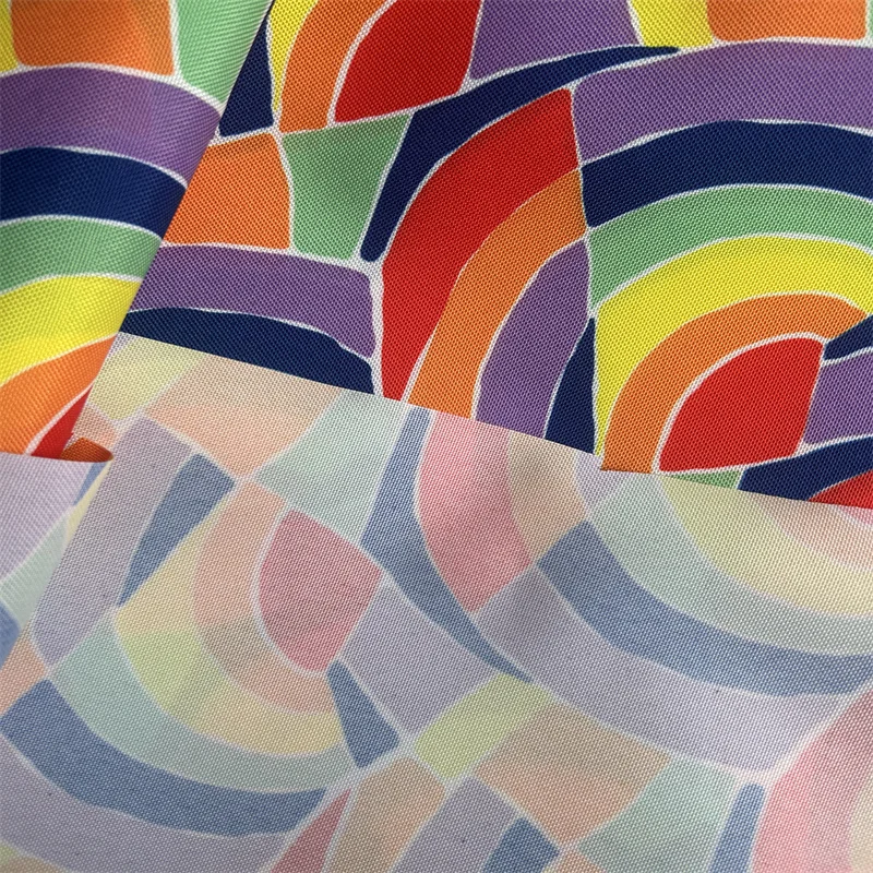 Printing PU Silicone Coating 300D Polyester Coated Printed Canvas Oxford Fabrics