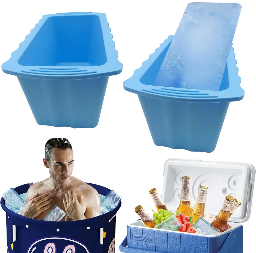 Прямая Продажа с завода, очень большие многоразовые усиленные силиконовые формы для льда