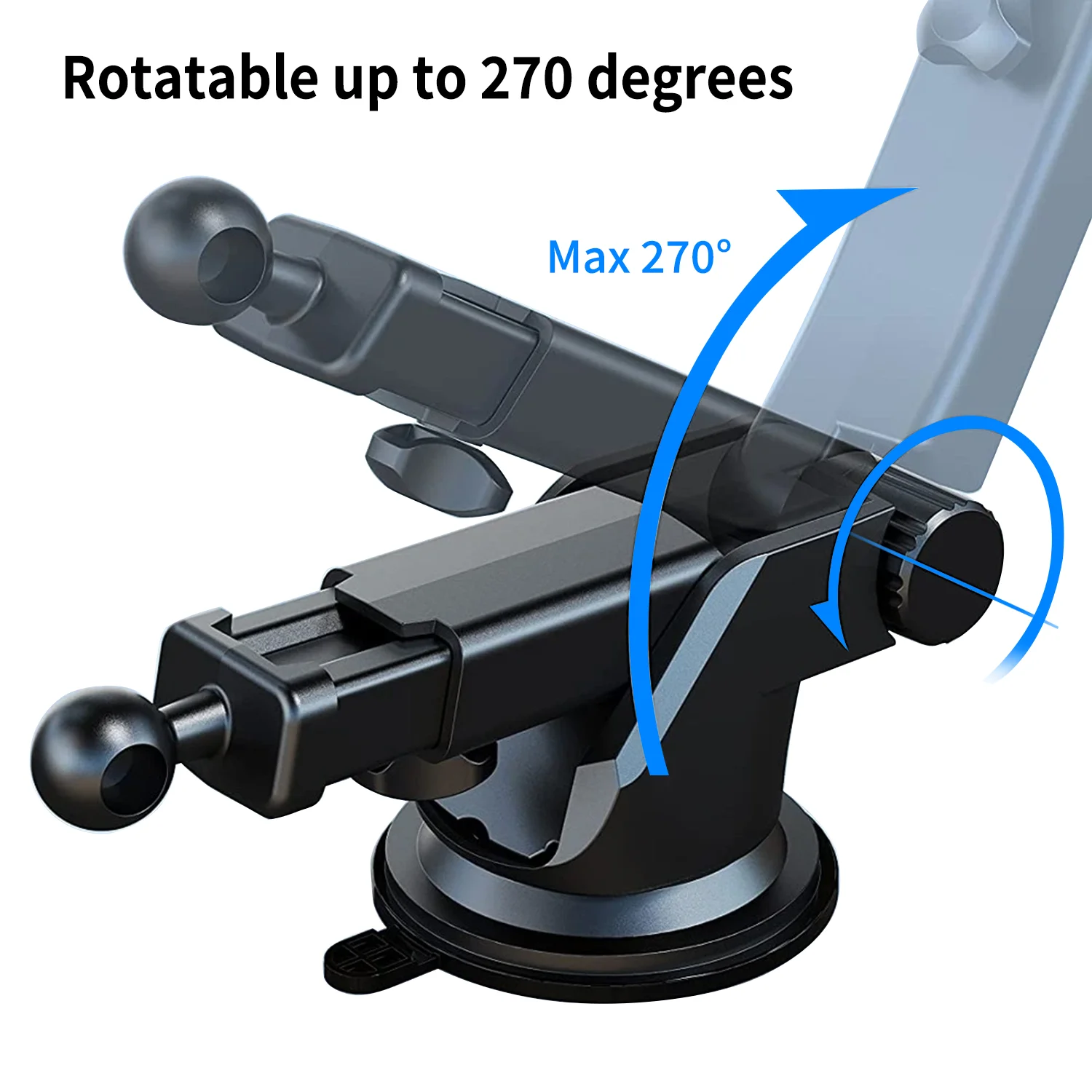 Rotatable Car DVR Holder Long Arm Telescopic Bracket GPS Navigation Dashboard Mount for Rearview Mirror Camera Car Accessories
