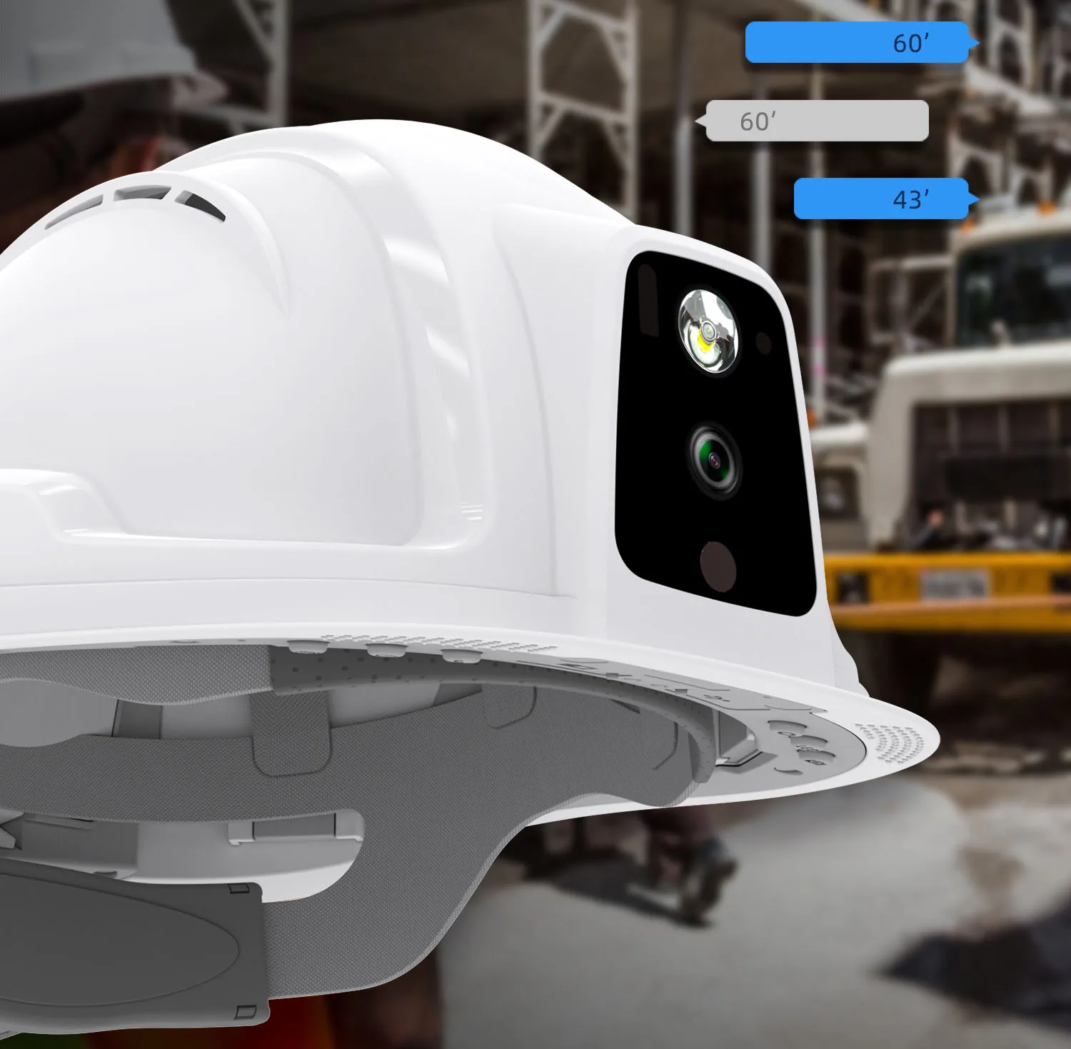 WIFI GPS voice intercom 1080P 4g live streaming helmet camera hard hat