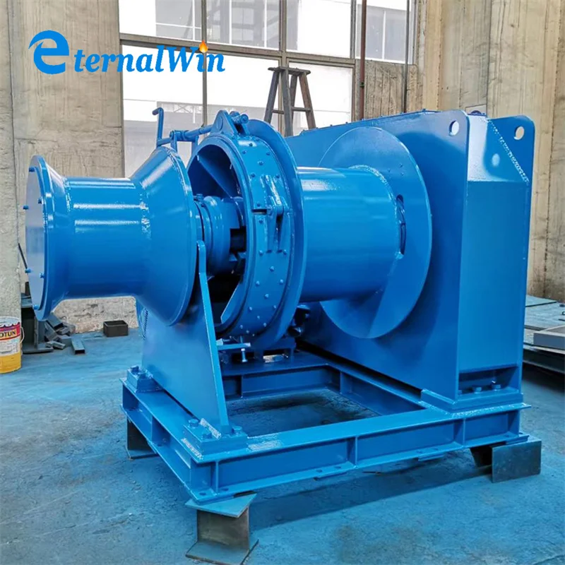 BV DNV Approved Pulling Winch 10ton 20ton 40ton 50ton 100ton 200ton Marine Boat Towing Hydraulic Anchor Drum Winch For Sale