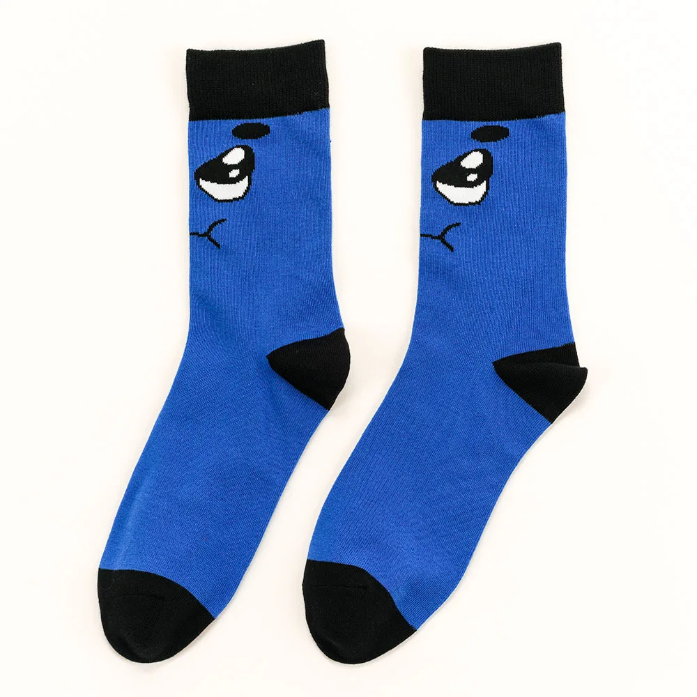 Funny happy comics men fashion cotton custom tube crew designer meias ankle anime cartoon socks