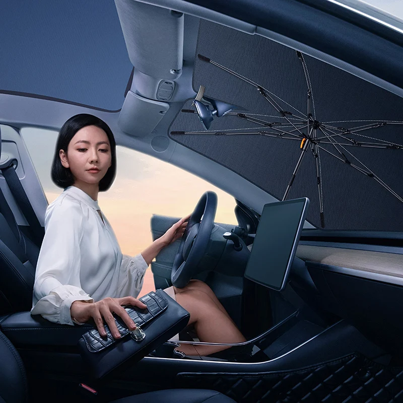 Оптовая продажа 100% Оригинальный чехол для лобового стекла автомобиля Baseus Солнцезащитный зонт складной S L CRKX000001 CRKX000101 готовый