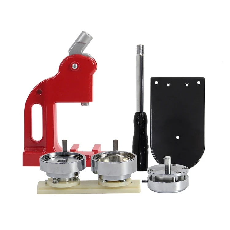 Manual Badge Maker Snap Button Hand Press Machine Metal Round Button Badge Making Machine