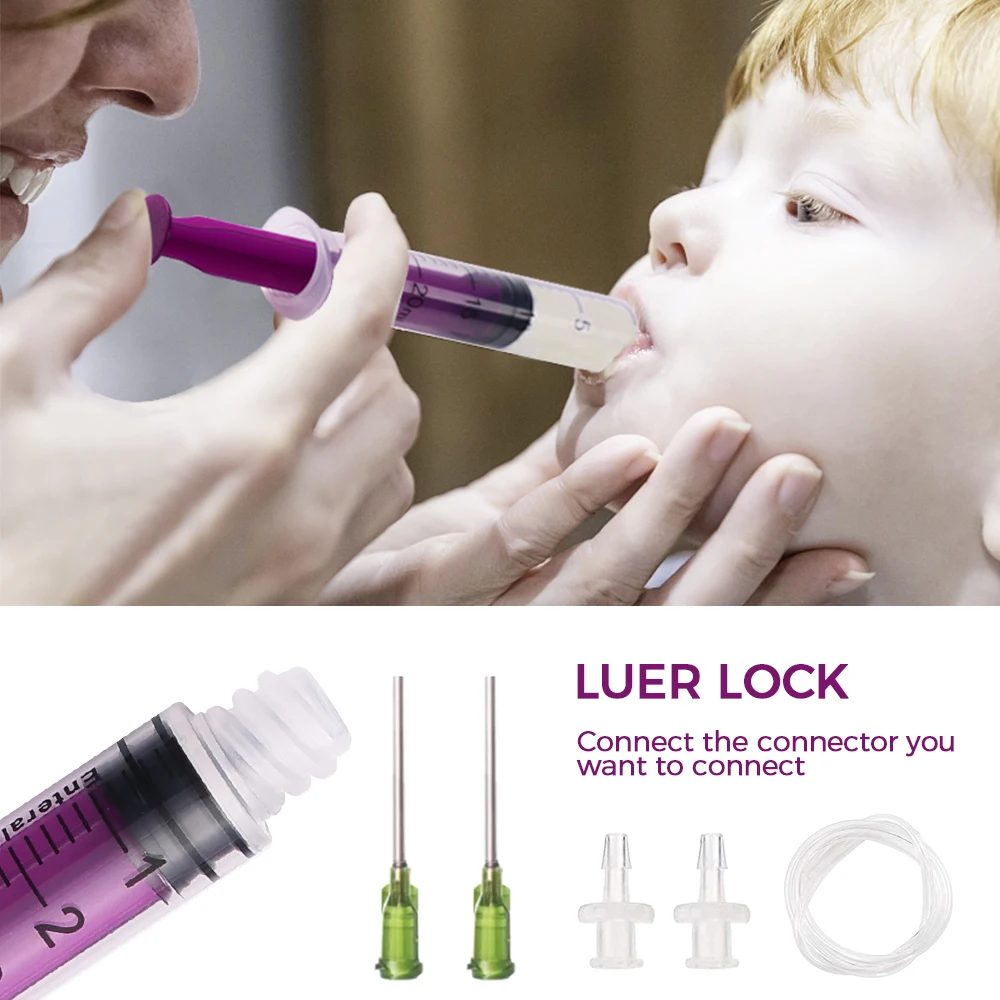 KDL High Quality Disposable  1ml 2ml 3ml 5ml 10ml 20ml Oral Feeding Syringe