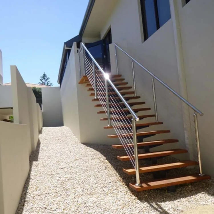 wooden stair railing designs modern outdoor balcony glass railing customized