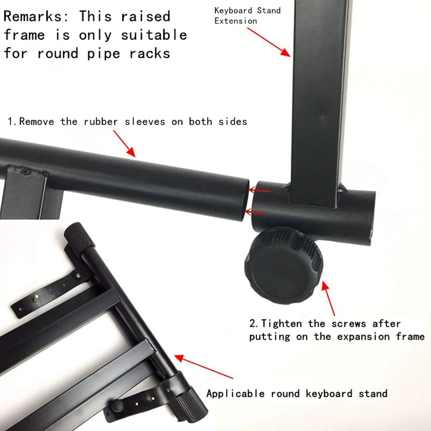 Wholesale Cheap Second Layer Keyboard Bracket Raised Extension Adapter Adjustable Stacked Piano Keyboard Bracket