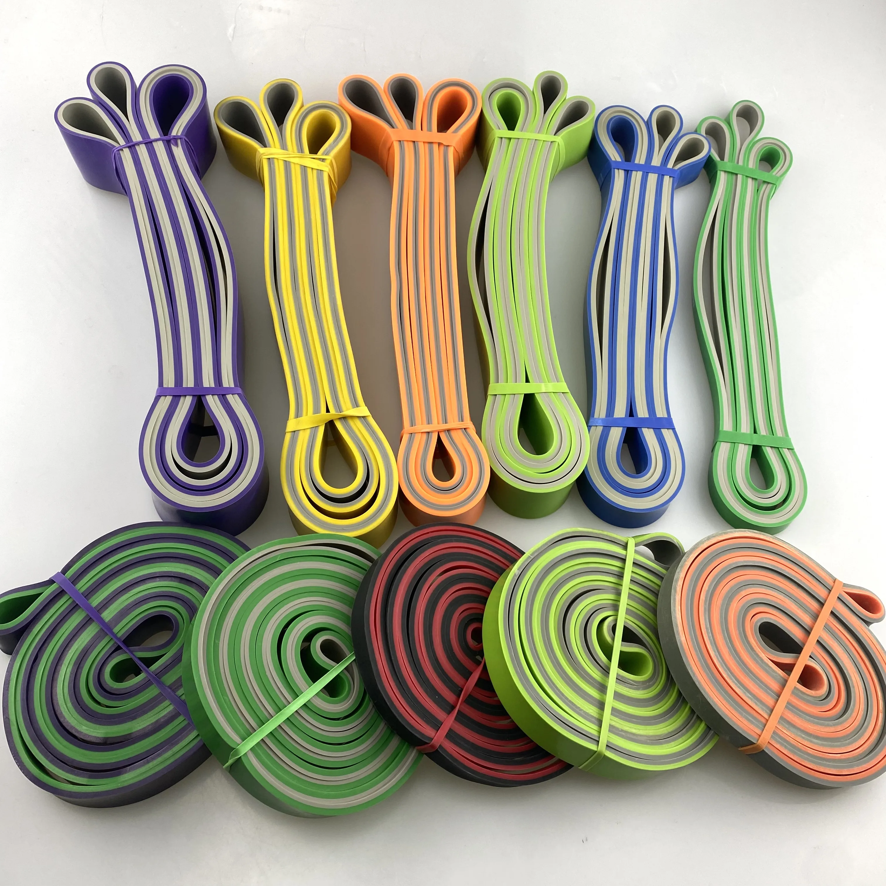 2024 Factory Custom logo resistance bands set / Gym Latex Elastic Pull up Bands/ Fitness Power Exercise bands