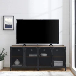 SeeYtomo Metal Mesh TV CABINET IRON STORAGE CABINET