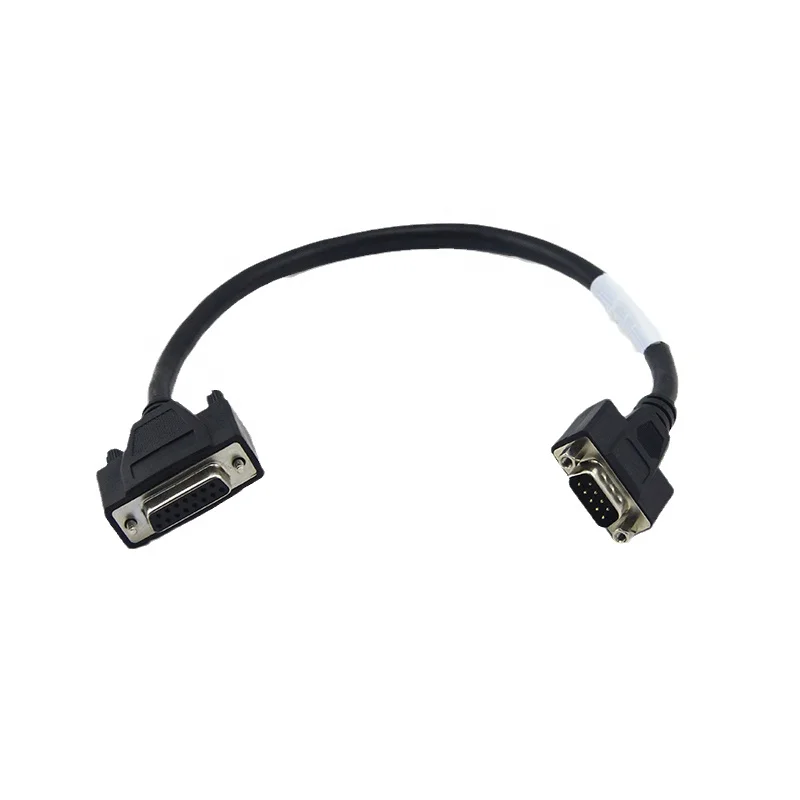 Custom dual row DB9 to DB15 adapter cable