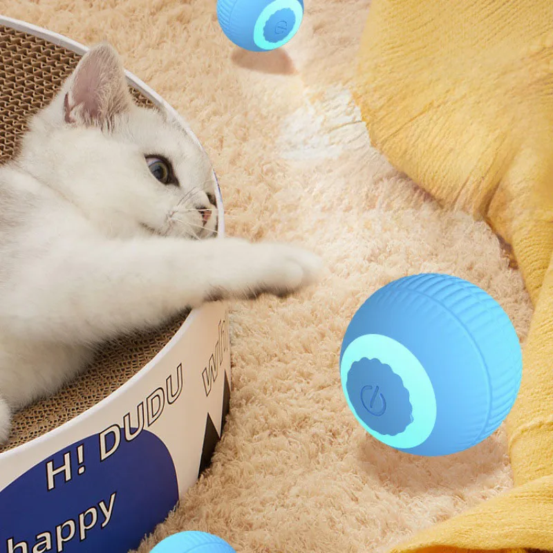 Умная электрическая игрушка для кошек, забавные Домашние животные, автоматические интерактивные игрушки для кошек, Электрический мяч для кошек