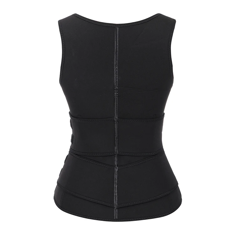 
Custom Logo Double Compression Belt Women Lose Weight Belly Neoprene Waist Trainer Vest 